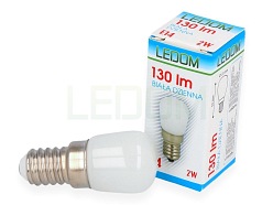 Żarówka LED E14 2W 130lm 230V LEDOM - biała dzienna