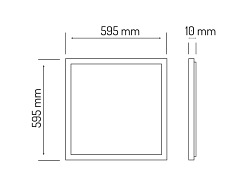 Panel LED line 40W 4000K 4400lm 60x60 220-240V