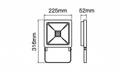 Naświetlacz LED Photon 100W Barwa Zimna