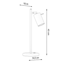 Lampa biurkowa RING GU10 biała