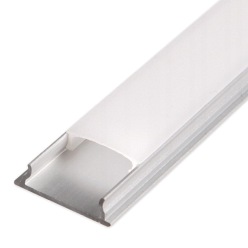 Profil LED elastyczny FLEX anodowany z kloszem - 2 metry