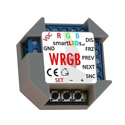 Sterownik programowalny LED 12V-24V WRGB podtynkowy