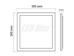 Panel LED line kwadrat 46W 3680lm 2700K biała ciepła