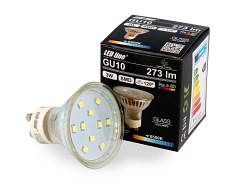 Żarówka LED line GU10 SMD 220-260V 3W 273lm 120° biała zimna 6500K