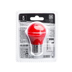 Żarówka LED E27 4W G45 Aigostar - czerwona