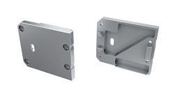 Zaślepka do profli Unico z otworem aluminiowa prawa - różne kolory