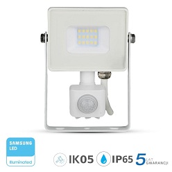 Halogen LED V-TAC 10W SAMSUNG Czujnik Cut-OFF Biały VT-10-S 4000K 800lm 