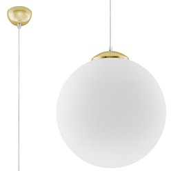 Lampa wisząca kula UGO 40 cm 1xE27 złota