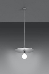 Lampa wisząca metalowa FLAVIO inox 1xE27