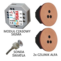 Zestaw schodowy LED Basic z modułem czasowym 12V/230V