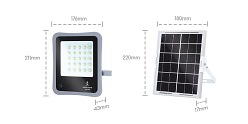 Naświetlacz solarny LED P02 30W - barwa zimna