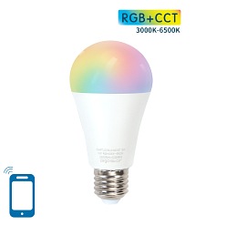 Żarówka LED SMART E27 A60 9W WI-FI RGB+CCT