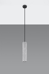 Lampa wisząca industrialna LUVO 1xGU10 szary beton