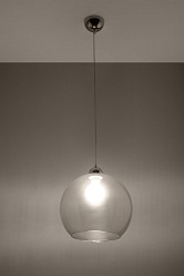Lampa wisząca transparentna kula BALL 1xE27