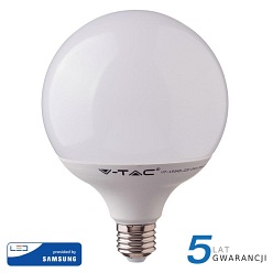 Żarówka LED V-TAC Samsung 18W E27 GLOBE G120 VT-288 3000K 2000lm 