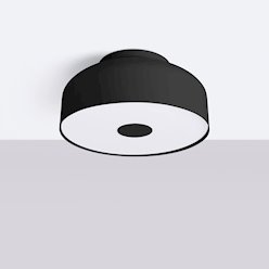 Lampa sufitowa okrągła Omiq 4xE27 czarna