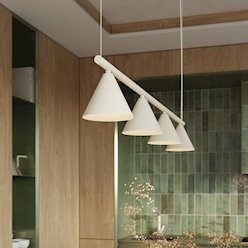 Lampa wisząca Nox 4-punktowa 4xE14 beżowa