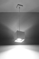 Lampa wisząca sześcian QUAD 1xGU10 Biała