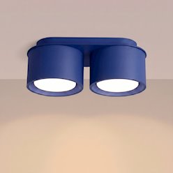 Lampa sufitowa podwójna tuba Modo 2xGx53 ultramarynowa