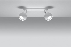 Lampa z okrągłymi reflektorami OCULARE 2xGU10 Biała