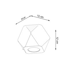 Kinkiet geometryczny WOODY 1xG9 naturalne drewno