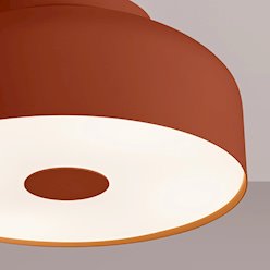 Lampa sufitowa okrągła Omiq 4xE27 ochra czerwona