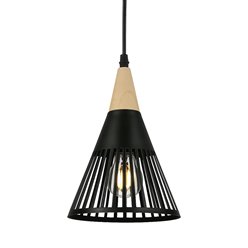 Lampa wisząca Yuna 1xE27 z dekoracyjnym kloszem