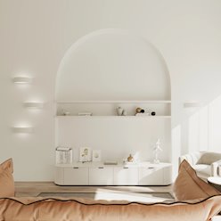 Kinkiet ceramiczny Atena 30 1xE27 biały