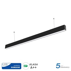 Lampa LED Linear V-TAC Samsung 40W Czarna 120cm VT-7-40-B 4000K 3200lm