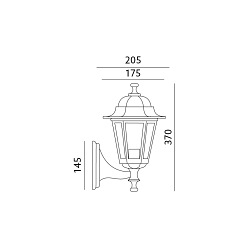 Lampa ogrodowa LO4101 Złota