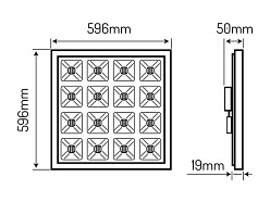 Panel LED Diora 36W 5040lm 1-10V Led Line