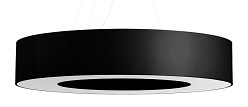 Lampa wisząca okrągła SATURNO 90 cm czarna 8xE27
