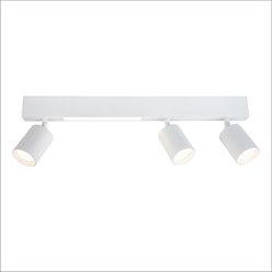 Kinkiet liniowy LED 5W + trzy reflektory GU10 - biały