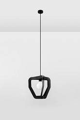 Lampa wisząca industrialna TRES 1xE27 czarna