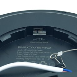 Panel LED okrągły czarny 18W natynkowy - przełącznik CCT