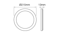 okrągły panel LED 18W easyfix dzienny