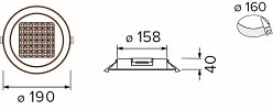 Panel LED 18W bryzgoszczelny