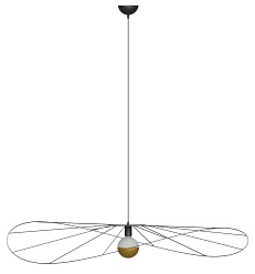 Lampa wisząca ESKOLA 140 czarna