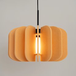 Lampa wisząca filcowa Mula 45 CM 1xE27 żółta