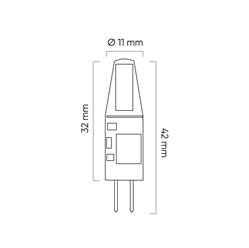 Żarówka LED line® G4 1,5W 12V 120lm COB - biała ciepła