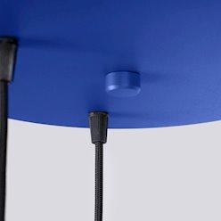 Lampa wisząca potrójna Estria 3xE14 biało-ultramarynowa