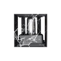 Kinkiet elewacyjny G9 Cube Lite 10x10 cm IP65 szary