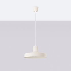 Lampa wisząca klasyczna Bilo 1xE27 beżowa