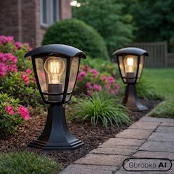 Lampa ogrodowa stojąca NIKO 1xE27 30cm czarny