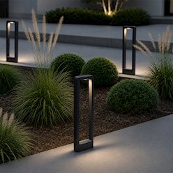 Lampa ogrodowa stojąca Infinity 60cm 10W CCT IP65 Czarna