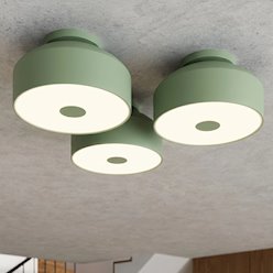 Lampa sufitowa okrągła Omiq 4xE27 szałwiowa