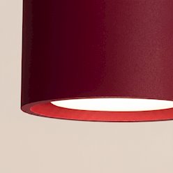 Lampa sufitowa potrójna tuba Modo 3xGx53 burgundowa