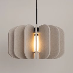 Lampa wisząca filcowa Mula 45 cm 1xE27 beżowa