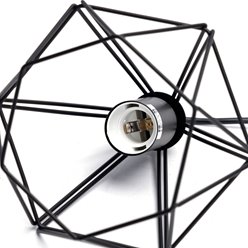 Lampa wisząca Diamond Deco 1xE27 - czarna