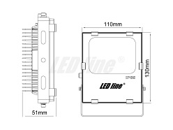 Halogen LED 10W 850lm IP65 proffesional LED line biała dzienna